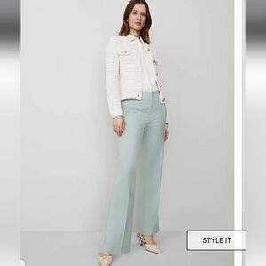 Ann Taylor The Jayne Trouser pants in Green Lagoon Petite